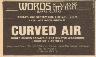 Squeeze St Albans 26 September 1975