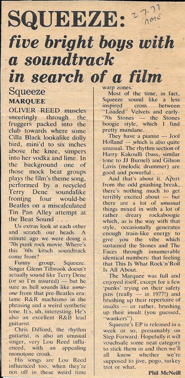 1977-06-25 NME Marquee Review