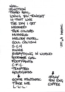 1993-10-04 setlist