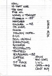 1993-12-18 setlist