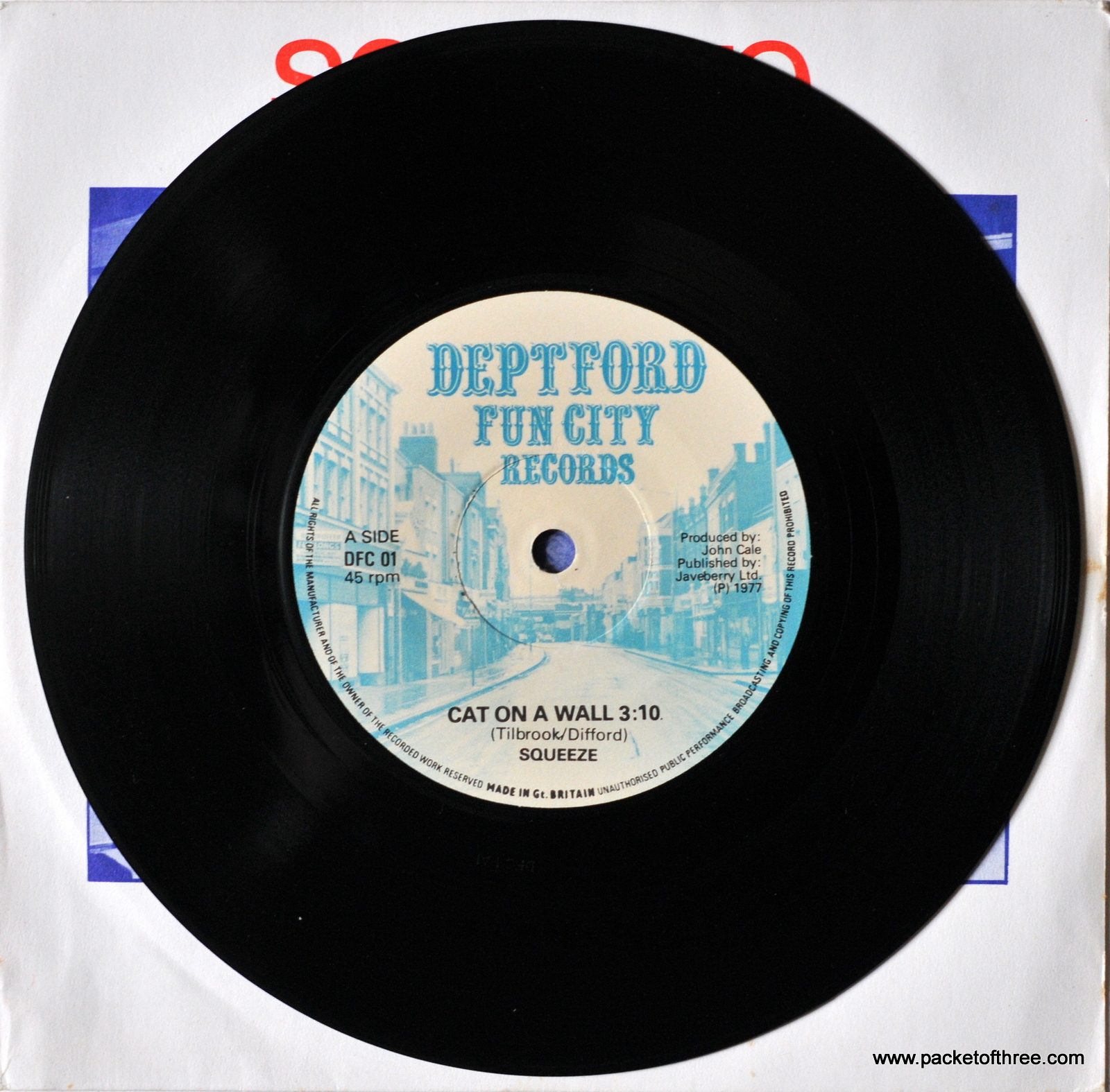 DFC 001 Packet of Three - UK - 7" picture sleeve