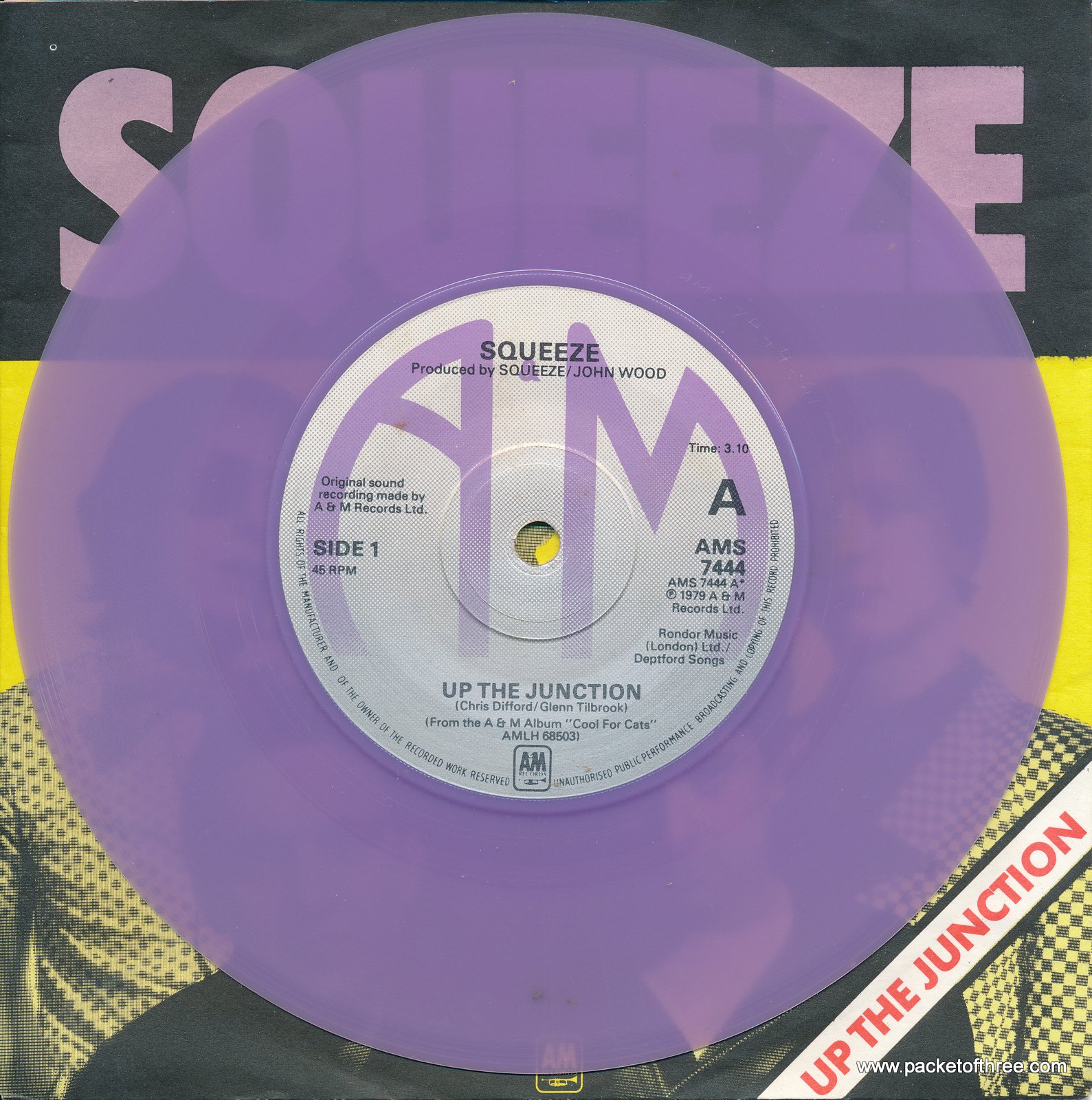 Up the Junction - UK - 7" - picture sleeve - lilac vinyl