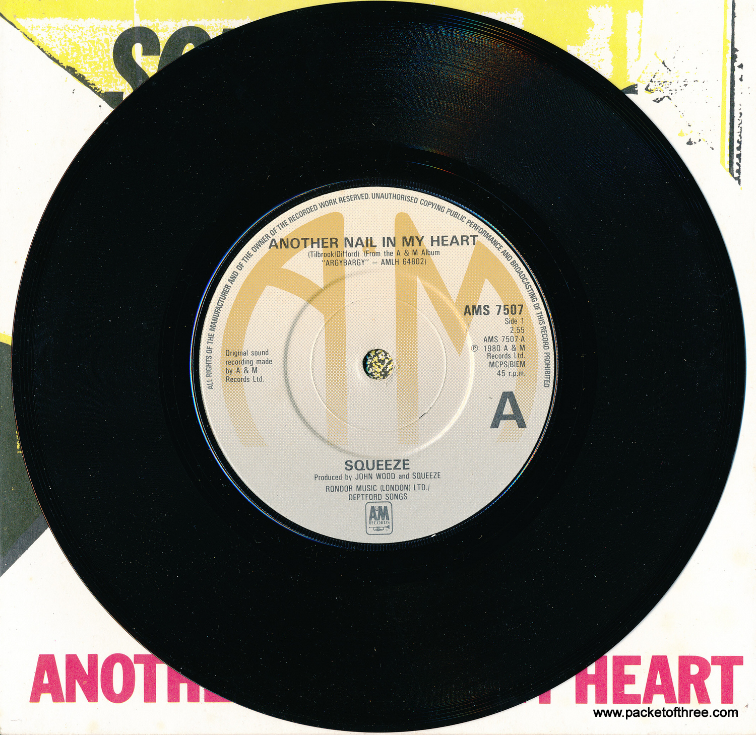 Another Nail In My Heart - UK - 7" - Picture Sleeve
