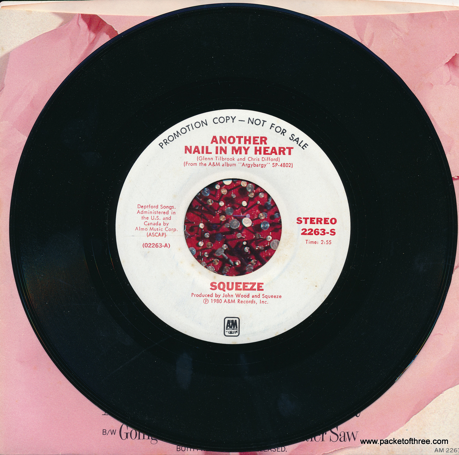 Another Nail In My Heart - USA - 7" - Picture Sleeve - Mono/Stereo Promotional Copy