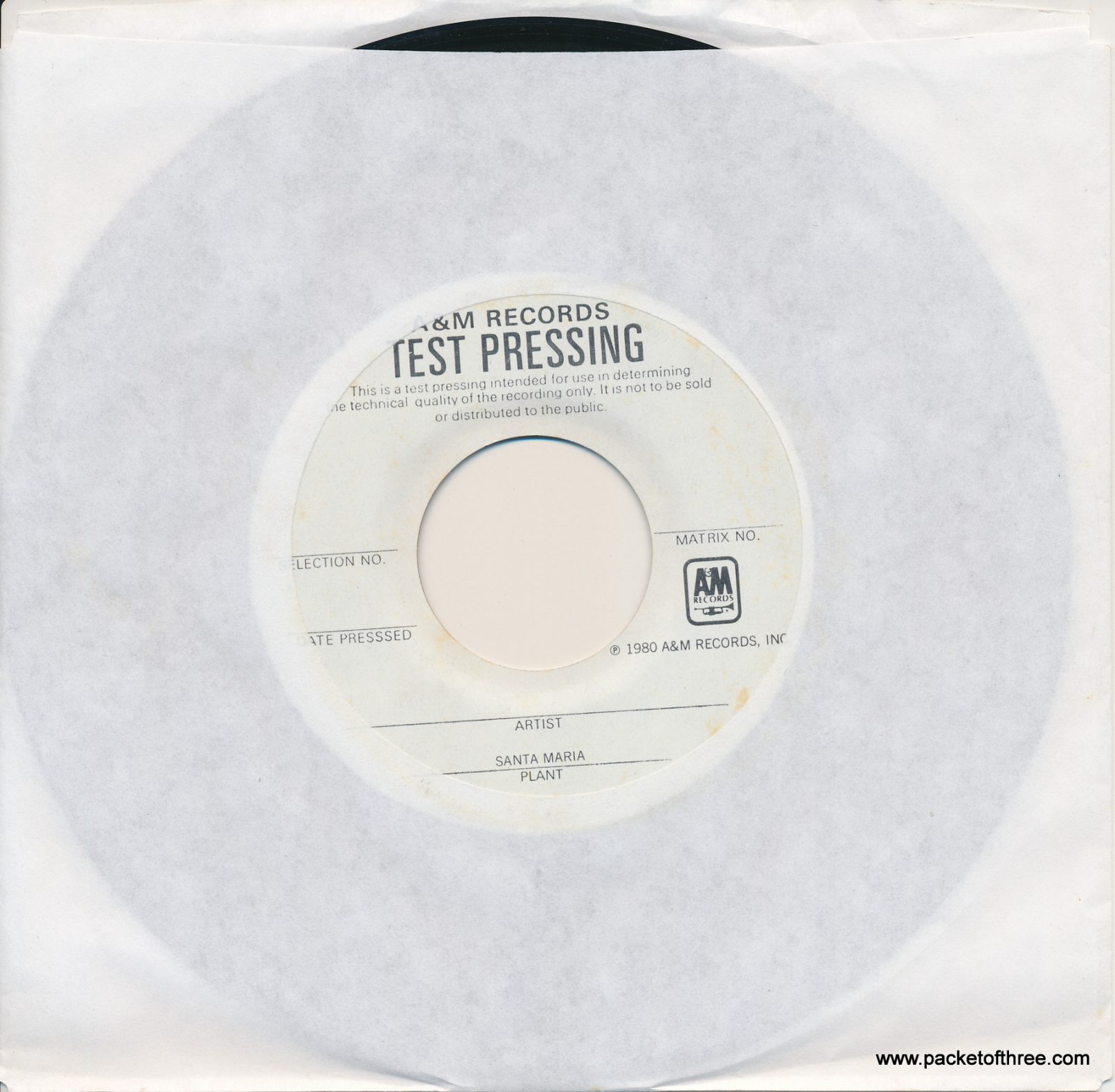 Pulling Mussels (From the Shell) - USA - 7" - test pressing