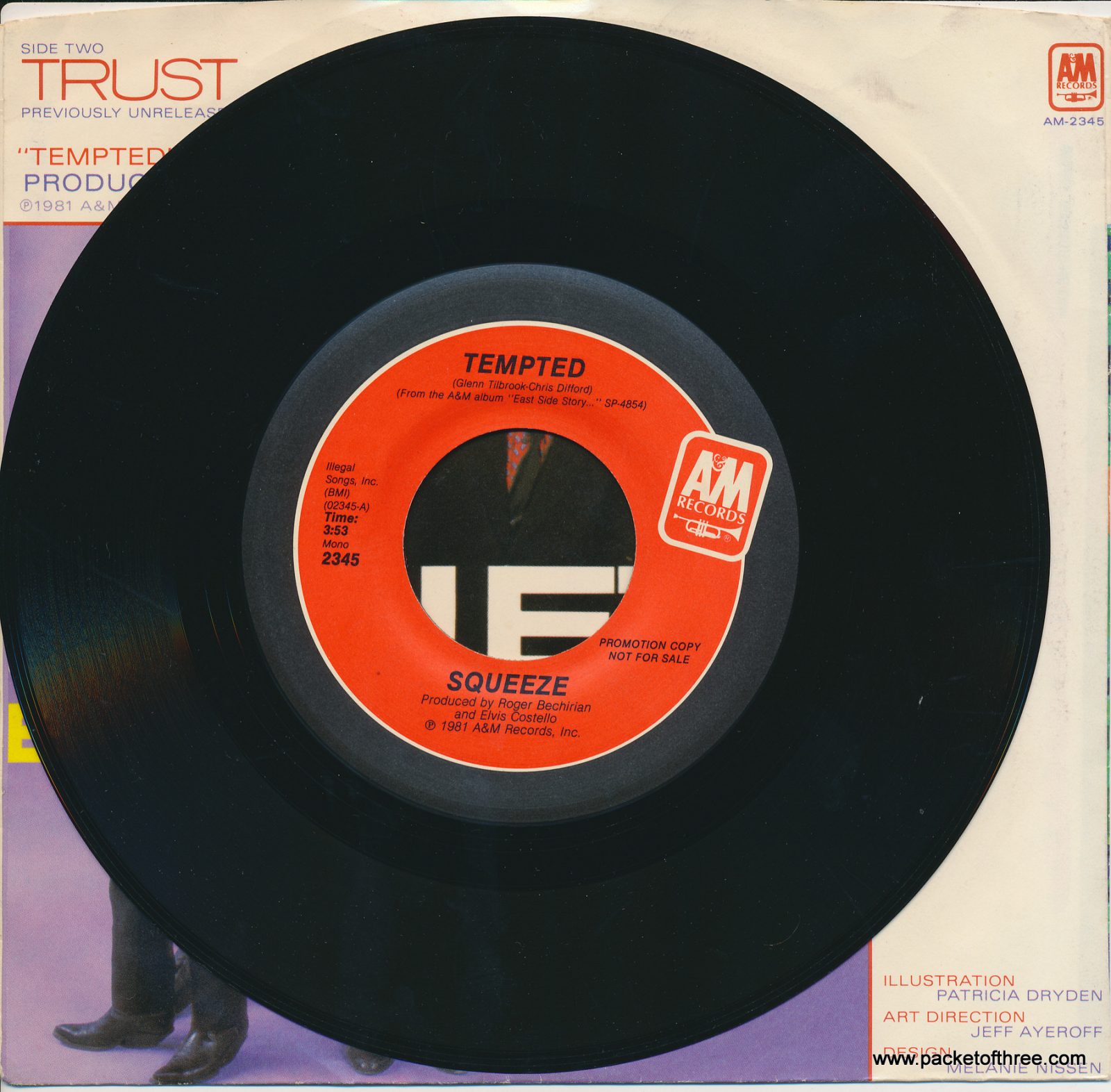 Tempted - USA - 7" - picture sleeve - promotional copy