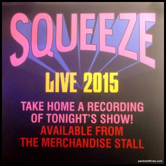 Cradle To The Grave tour 2015 - Squeeze Merchandise