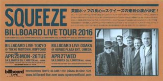 Squeeze – April 2016 – live at Billboard,