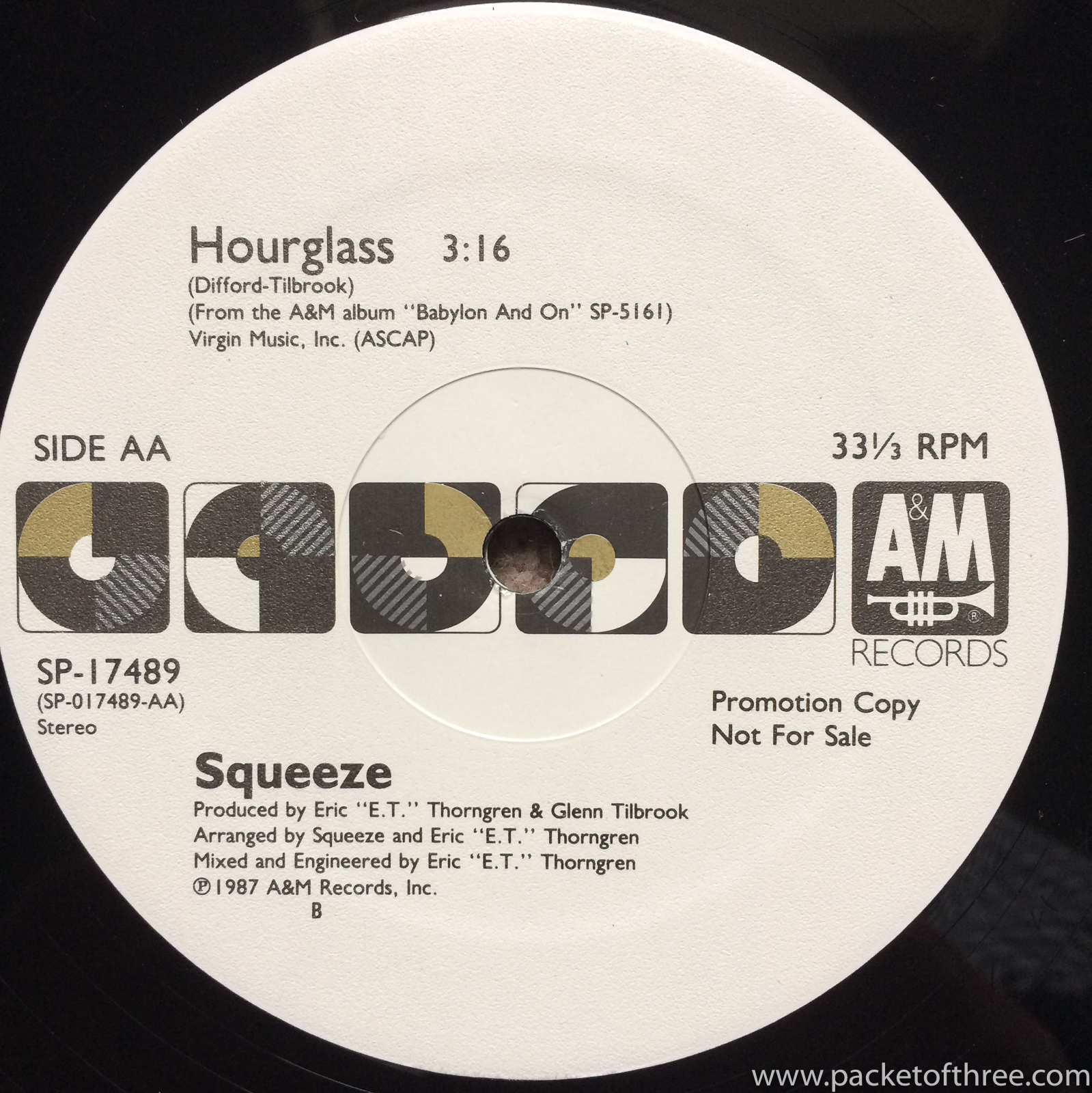 Squeeze - Hourglass - USA - 12" - promo