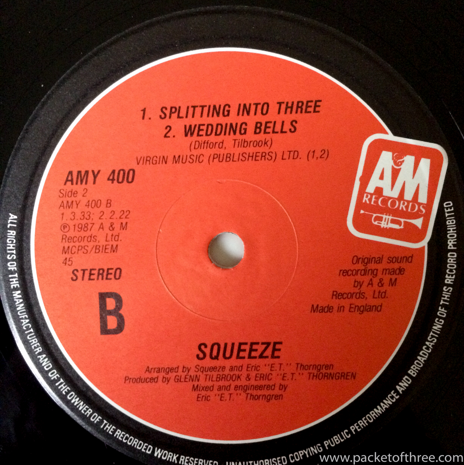 Squeeze - Hourglass - UK - 12" - picture sleeve