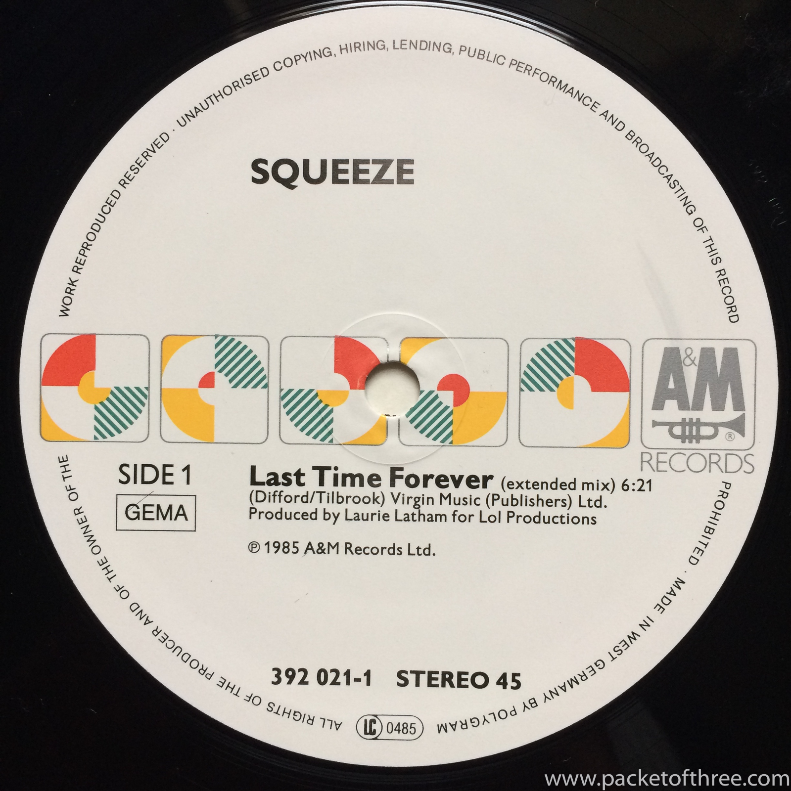 Squeeze - Last Time Forever - 12" - Germany